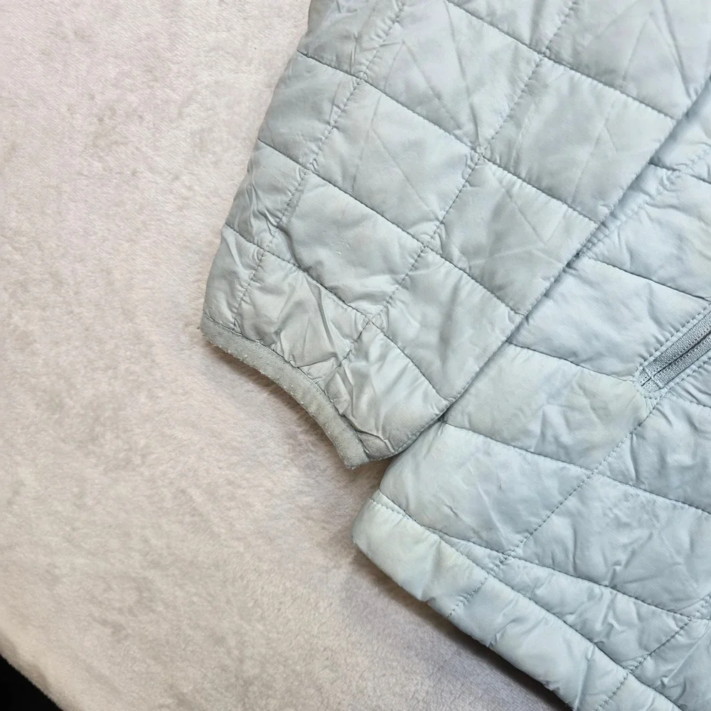 The North Face Quilted Jacket Youth Jr Large 14 16 Lt‎ Blue Insulated Primaloft